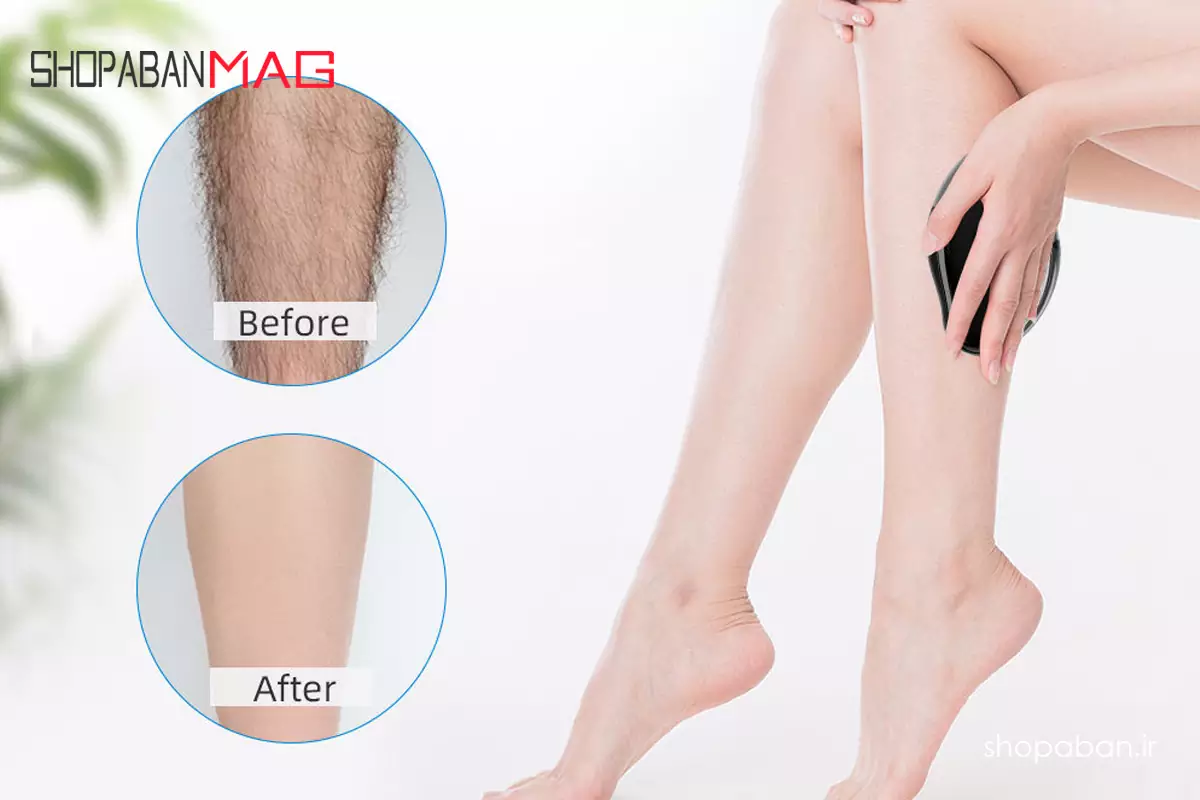 استفاده از موبر کریستالی روی پوست تمیز و خشک