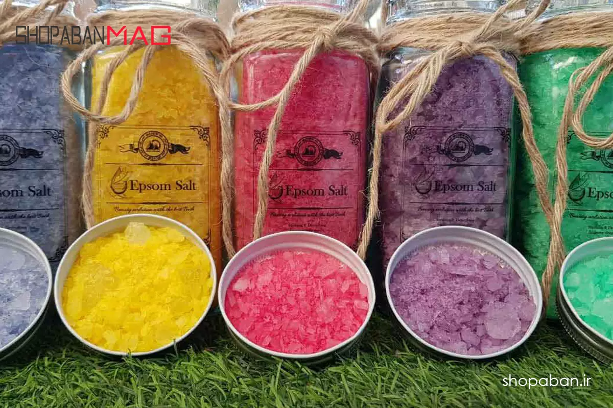 انواع نمک بدن با رنگ ها و فواید مختلف