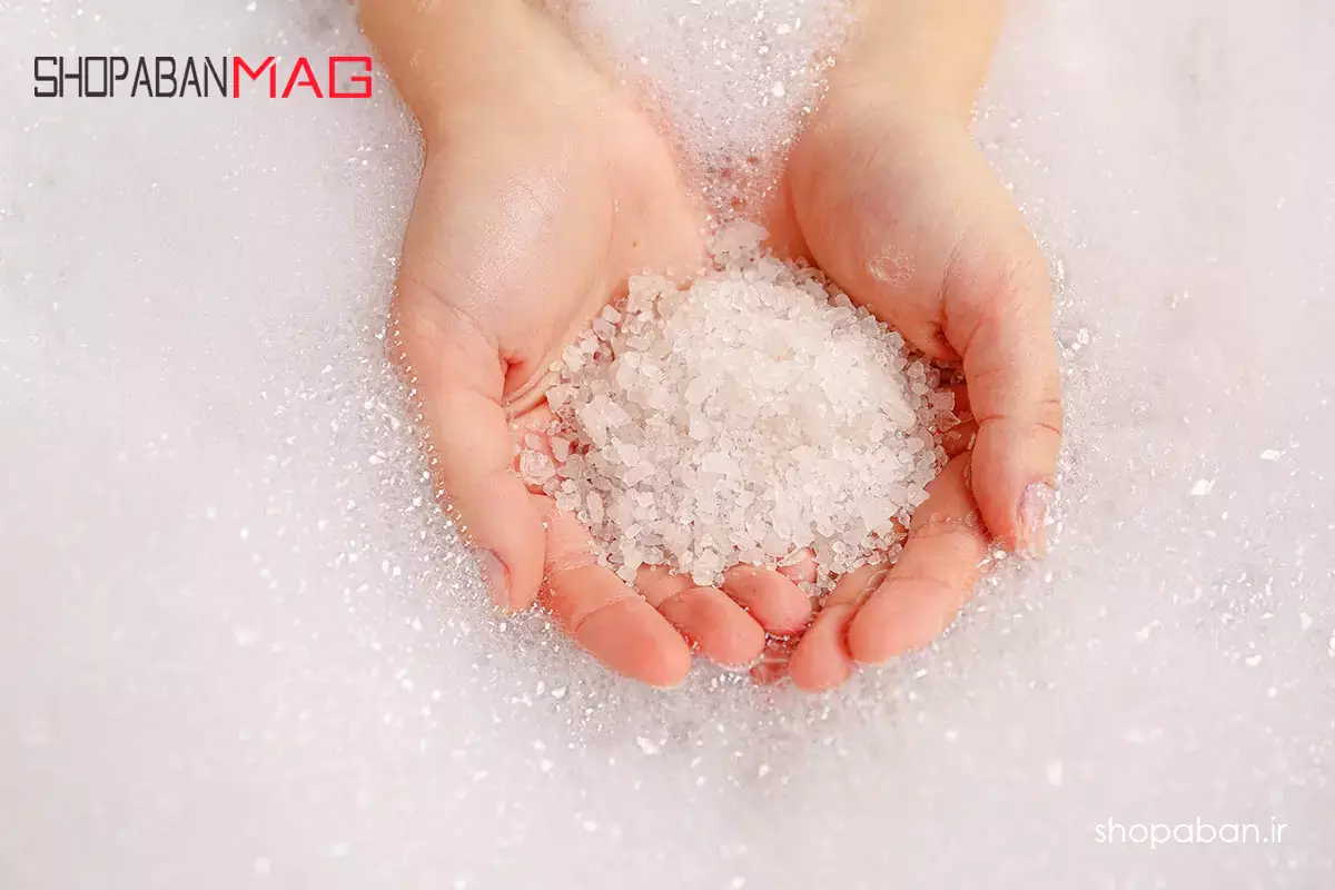 شستشوی بدن با اسکراب نمکی بدن