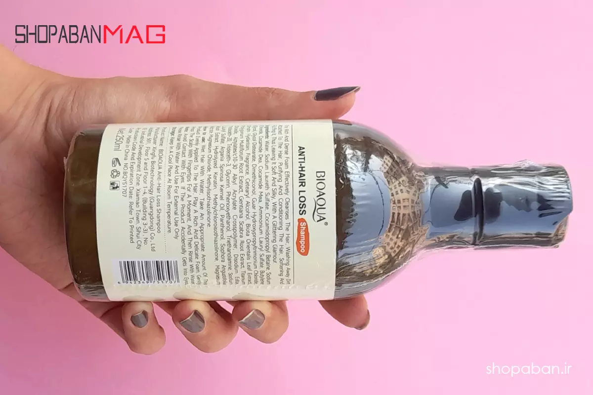 5 نشانه سریع شامپو رزماری بیوآکوا اصل و فیک را بشناسید! 4 بستهبندی شامپو رزماری بیوآکوا اصل با نوشتههای واضح