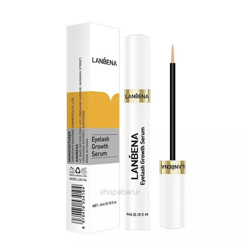 سرم تقویت مژه و ابرو لانبنا حجم ۴ میلی لیتر بطری اصلی
