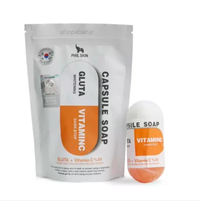مشخصات صابون کپسولی ویتامین سی و گلوتا فیل اسکین