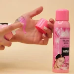 بافت سبک اسپری رژگونه صورتی XQM روی پوست