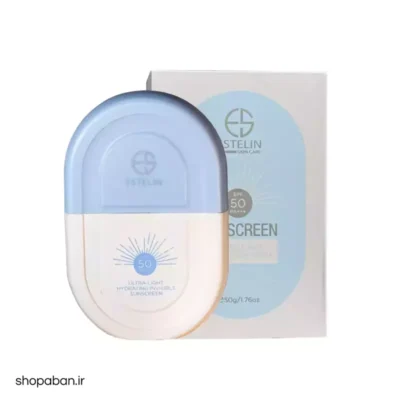 لیست محصولات 22 کرم ضد آفتاب استلین آبی SPF50 بی رنگ