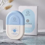 ظاهر کرم ضد آفتاب استلین آبی SPF50 بی رنگ