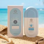 کرم ضد آفتاب استلین آبی SPF80 بی رنگ در ساحل