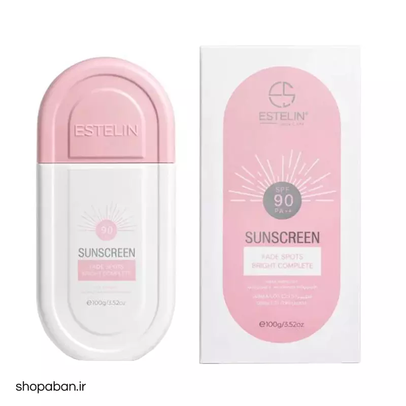 تصویر اصلی کرم ضد آفتاب استلین صورتی SPF90 بی رنگ