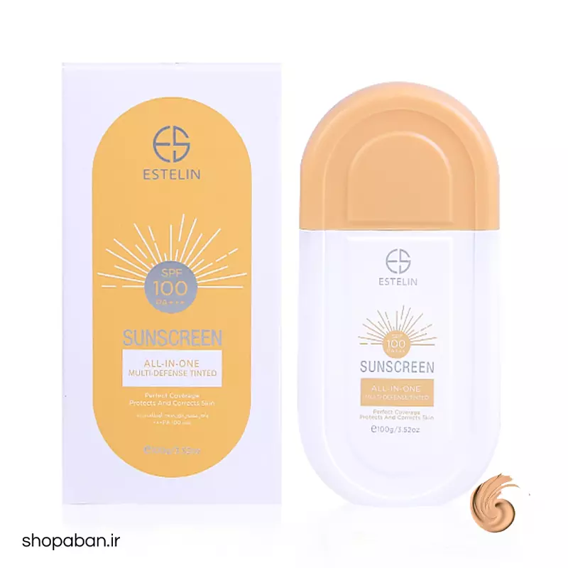 تصویر اصلی کرم ضد آفتاب استلین تینتی SPF100 رنگی