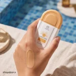 تست کرم ضد آفتاب استلین تینتی SPF100 رنگی روی دست